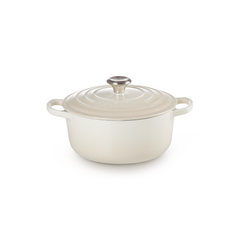 Le Creuset Signature 22cm Öntöttvas főzőedény - Fehér