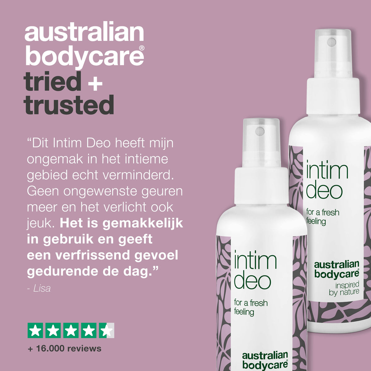 2x Intieme Deodorant tegen vaginale geur — Intieme deodorant tegen ongewenste vaginale geur & ongemak