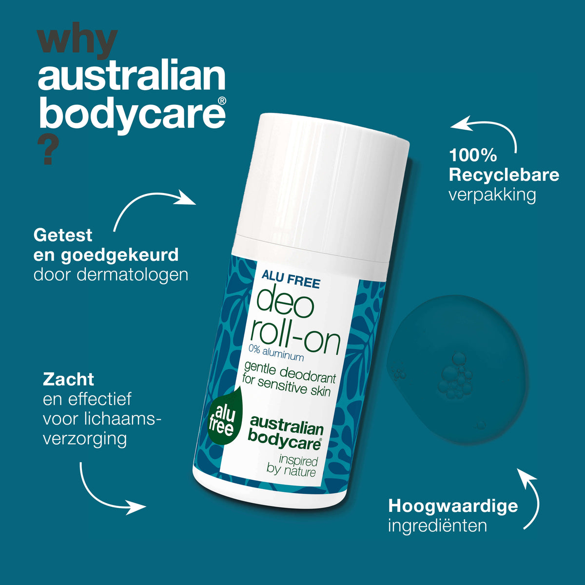 Natuurlijke roll-on deodorant zonder aluminium tegen zweetgeur — Deze aluminiumvrije deodorant houdt je fris en geurvrij, zonder vlekken of irritatie. Ideaal voor dagelijks gebruik.