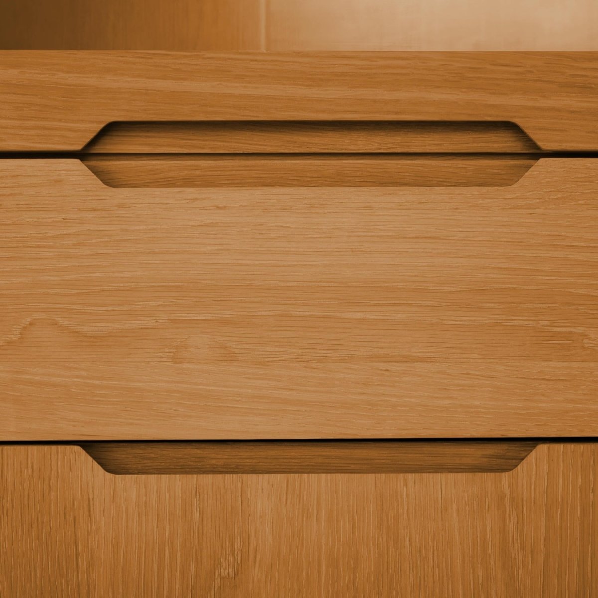 Highboard with LED Light Kerteminde - Natural Oil