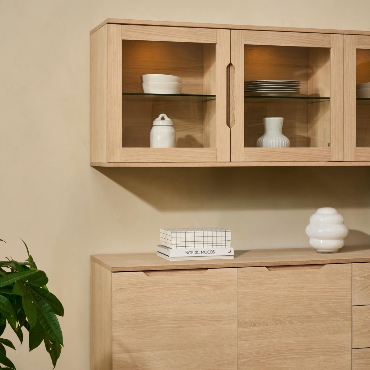 4-Door Wall Cabinet Kerteminde - White Oil