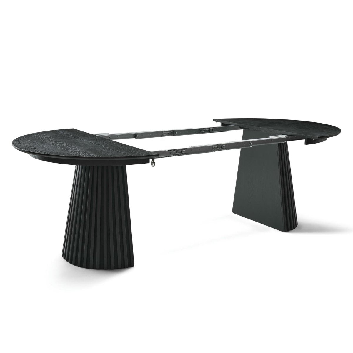 Round Extendable Dining Table Svendborg ø120/220 cm - Black Oak