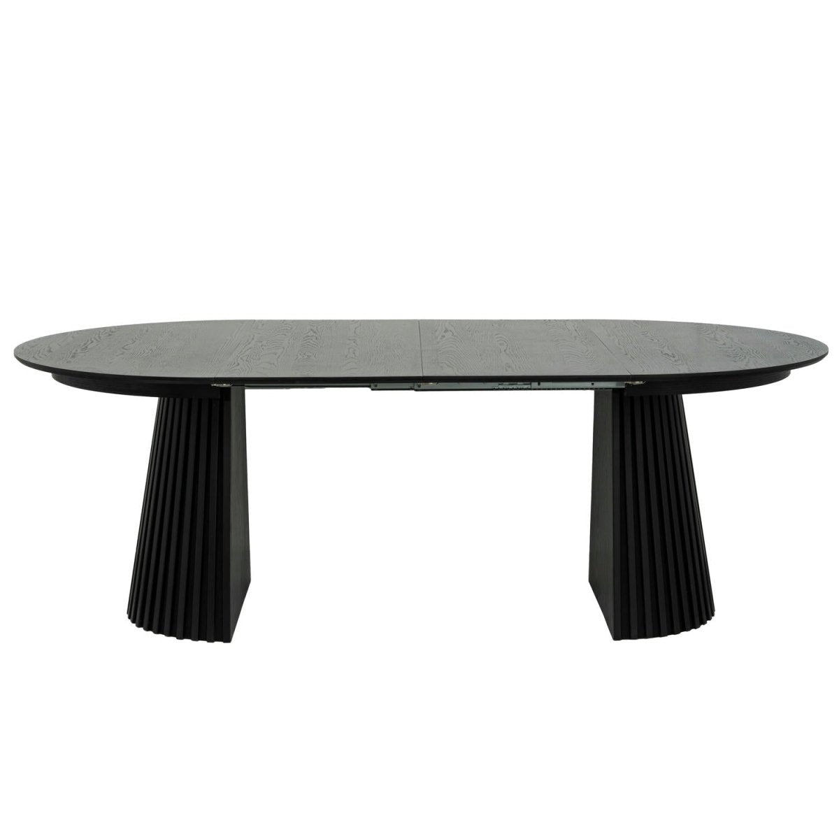 Round Extendable Dining Table Svendborg ø120/220 cm - Black Oak
