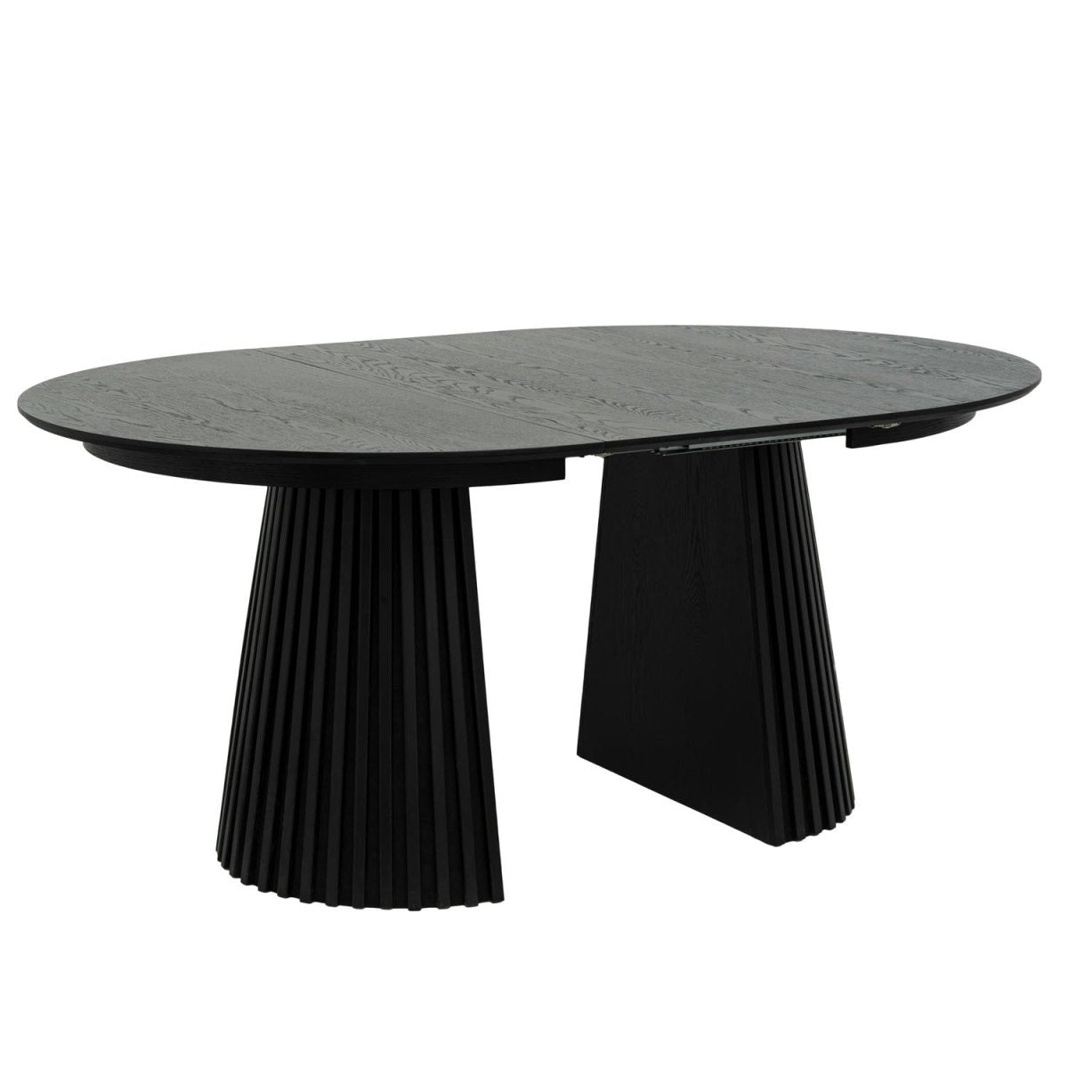 Round Extendable Dining Table Svendborg ø120/220 cm - Black Oak