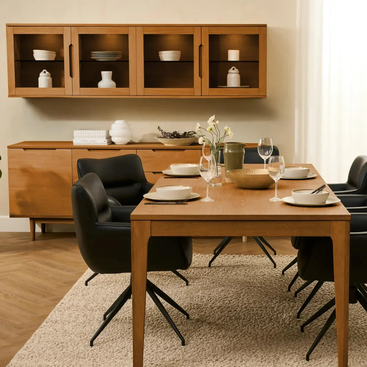 4-Door Wall Cabinet Kerteminde - Natural Oil