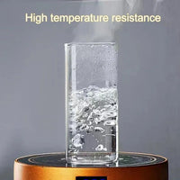 Glass Coffee Mug With Lid & Straw