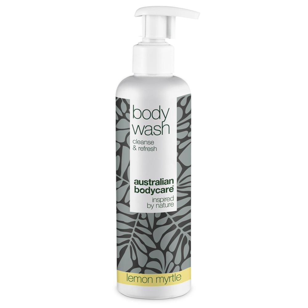 250 ml Body Wash Lemon Myrtle — Effectieve douchegel tegen puistjes, mee-eters en onzuivere huid met frisse citrusgeur
