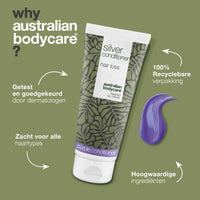 Conditioner voor grijs en blond haar – Tegen haaruitval — Verzorg grijs en blond haar met Silver Conditioner. Vermindert haaruitval, neutraliseert gele tonen en laat het haar zacht en glanzend.
