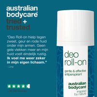 Antitranspirant deodorant tegen zweet en geur — Biedt effectieve bescherming tegen overmatig zweten en ongewenste geurtjes, zonder vlekken op kleding achter te laten.