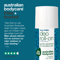 Natuurlijke roll-on deodorant zonder aluminium tegen zweetgeur — Deze aluminiumvrije deodorant houdt je fris en geurvrij, zonder vlekken of irritatie. Ideaal voor dagelijks gebruik.
