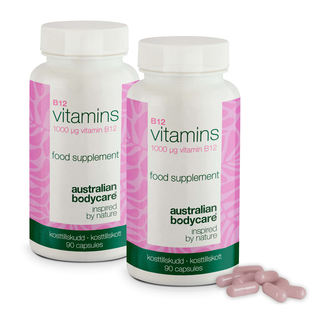 Vitamine B12 Voedingssupplementen– 90 Vegan Capsules, 1000 µg — Vitamine B12 met 1000 µg per capsule. 90 vegan capsules – ideaal voor 90 dagen. Ondersteunt energie en een plantaardig voedingspatroon.