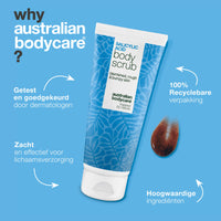 Lichaamsscrub met salicylzuur voor een zuivere en gladdere huid — Body Scrub met salicylzuur verwijdert puistjes en onzuiverheden. Bevat salicylzuur, glycolzuur, abrikozenpitpoeder en allantoïne.