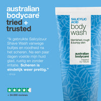 Salicylzuur Shave Wash tegen scheerirritatie en bultjes — Salicylzuur Shave Wash helpt bij roodheid en ingegroeide haartjes. Bevat salicylzuur (BHA), niacinamide en zink PCA.