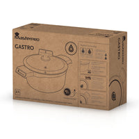 Casserole with lid Masterpro GASTRO REECO MP Black