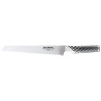 GLOBAL Bread Knife 22cm (8.5") – CROMOVA 18 Stainless Steel Serrated Blade
