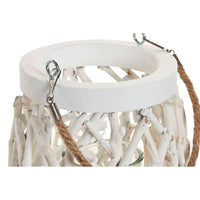 Candleholder Home ESPRIT White Wood Crystal 35 x 35 x 32 cm (2 Units)