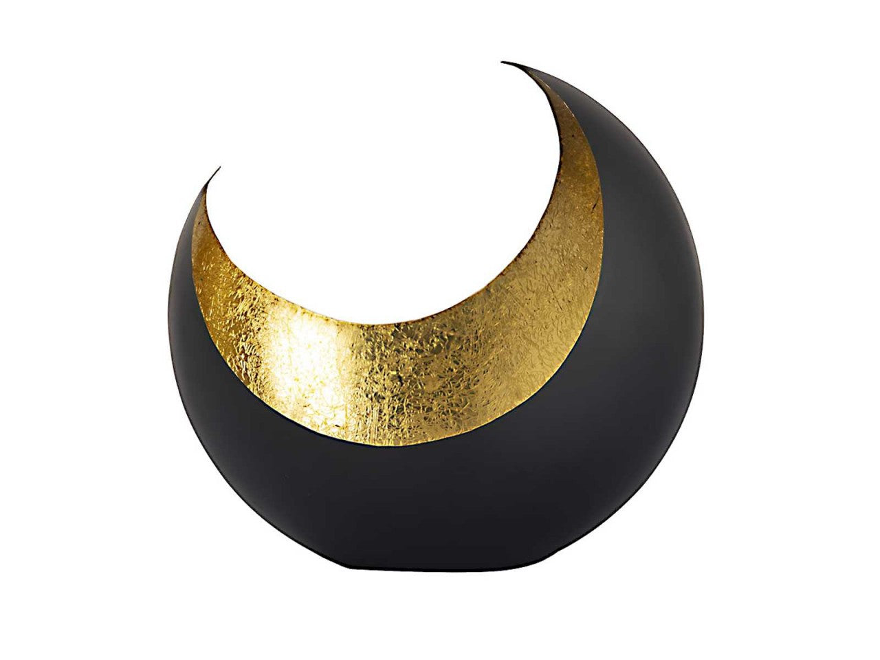 Fyrfadsstage sæt 16 stk. – Moon, sichelform sort mat med guld