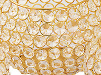 Kerzenhalter 24-teilig Set 3 x 8 VE Teelichthalter Crystal Kerzenständer gold o. silber Vintage Kris