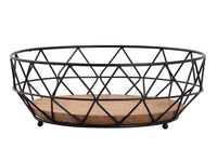 Frugtskål sæt 2 stk. ø28 cm – Neo, sort metal