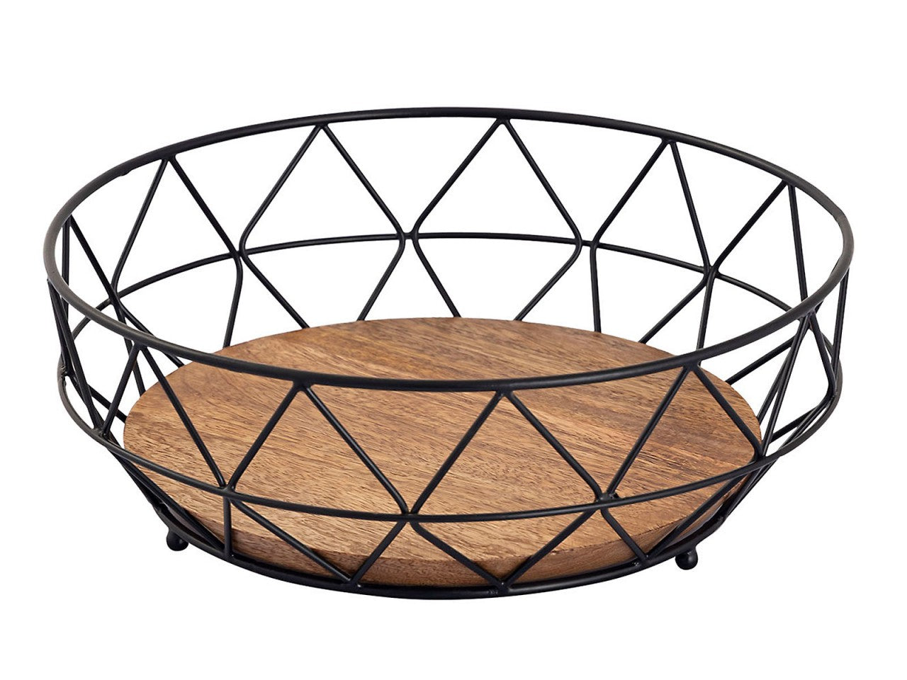 Frugtskål sæt 2 stk. ø28 cm – Neo, sort metal
