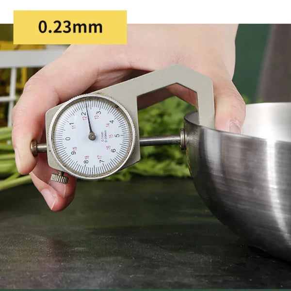 28cm Stainless Steel Non-Stick Frying Pan Uncoated Cookware Silver