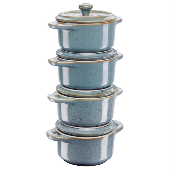 Zwilling Staub Mini Cocotte 10cm Lábas készlet - Kék (8 részes)
