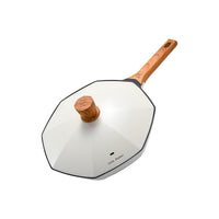 Italiano Octagonal 30cm White Non-stick Wok Pan - The Epitome of Culinary Excellence
