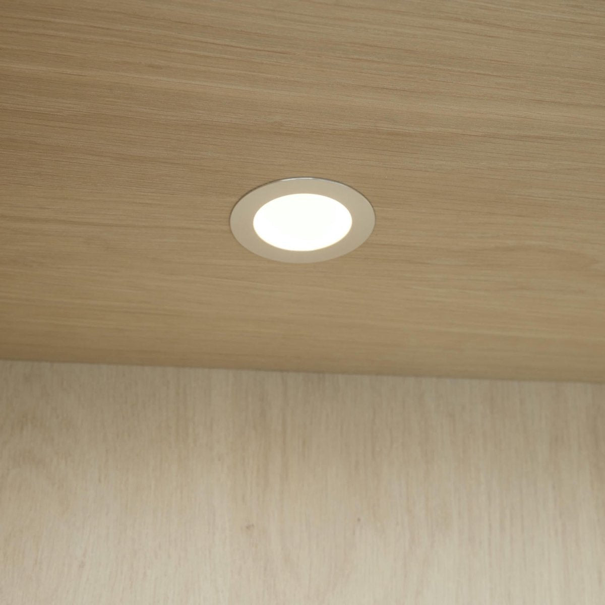Highboard with LED Light Kerteminde - White Oil