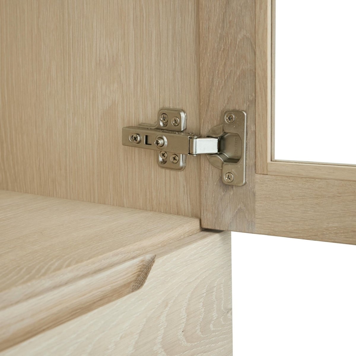 Highboard with LED Light Kerteminde - White Oil