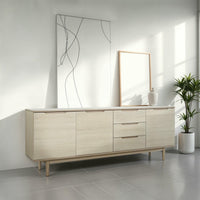 4-Door Sideboard Kerteminde - White Oil
