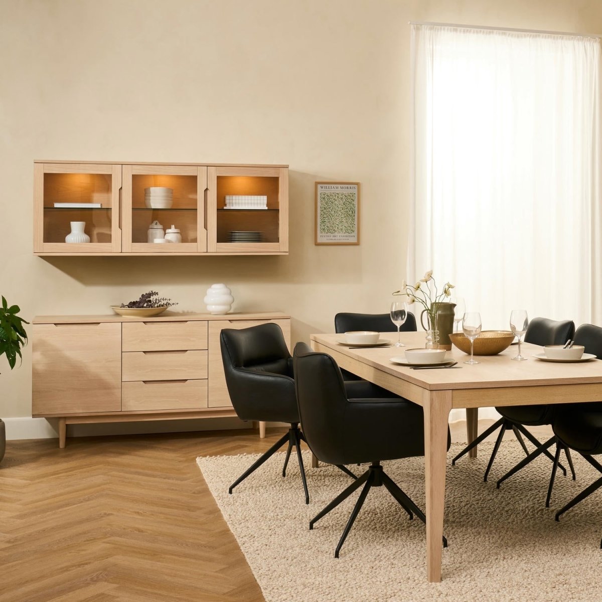 3-Door Wall Cabinet Kerteminde - White Oil