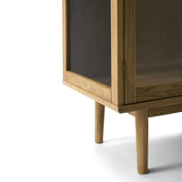 2-Door Highboard Svendborg - Natural Oak