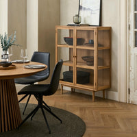 2-Door Highboard Svendborg - Natural Oak